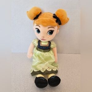 Disney Frozen Young Anna Doll 13" Plush Stuffed Toy Original Frozen Product